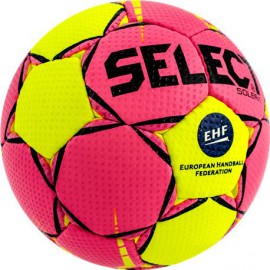 Piłka ręczna Select Solera EHF żółto/różowa